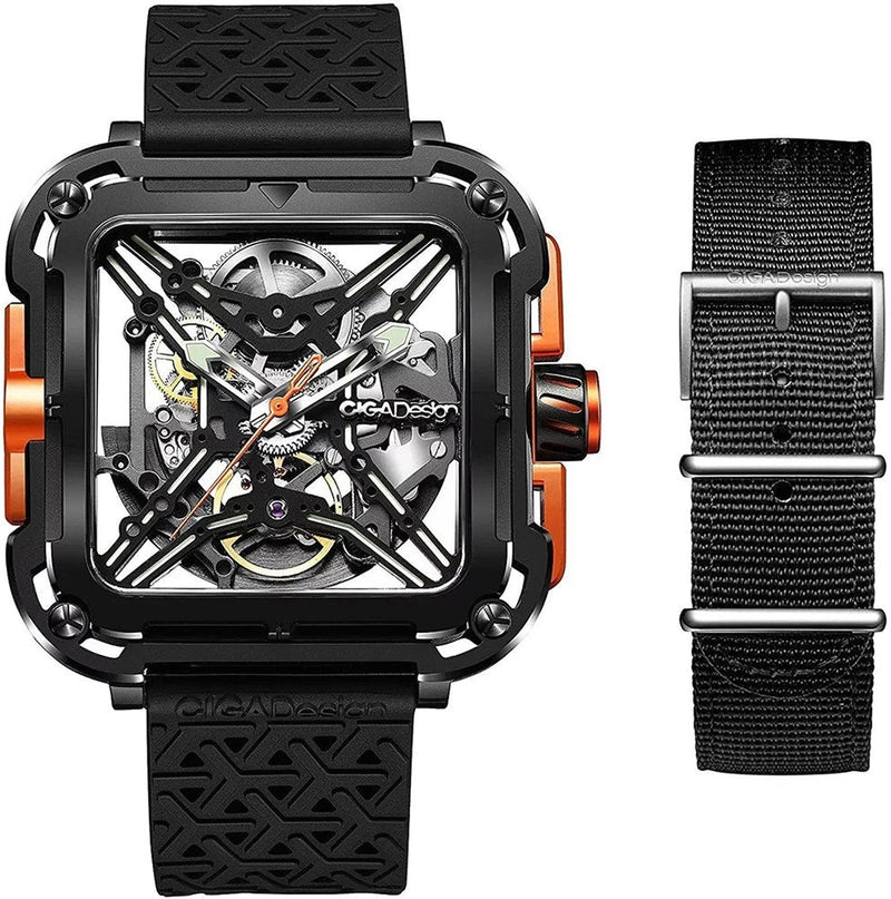 Relógio Masculino Ciga Design X011-BLOG-W25BK X-Series Gorilla Orange