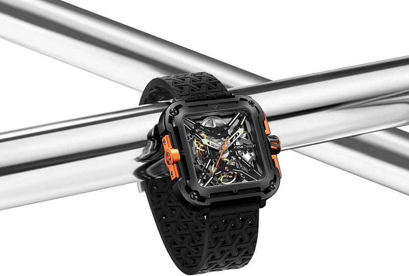 Relógio Masculino Ciga Design X011-BLOG-W25BK X-Series Gorilla Orange