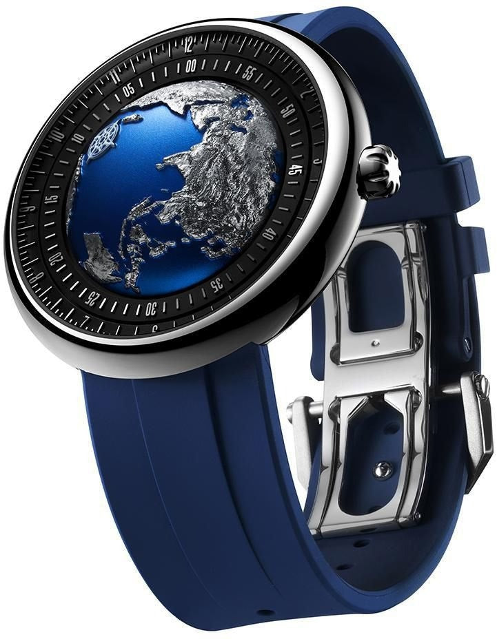 Relógio Masculino Ciga Design U033-TU02-W6U U Series Blue Planet II Titanium