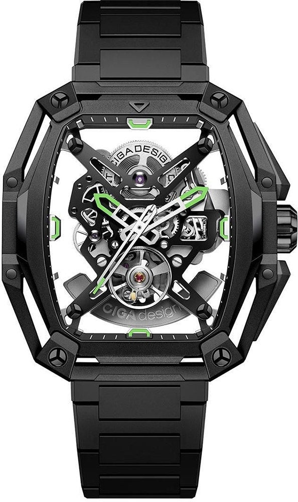 Relógio Masculino Ciga Design Z035-BB01-W1B Z Series Hunter Automatic Watch Black