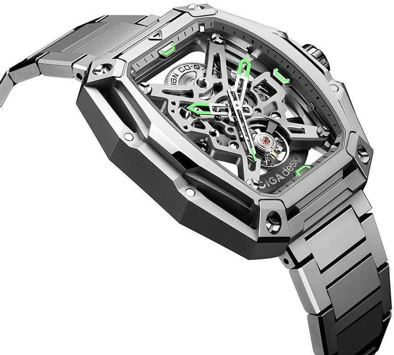 Relógio Masculino Ciga Design Z035-SS01-W1S Z Series Hunter Automatic Watch Silver
