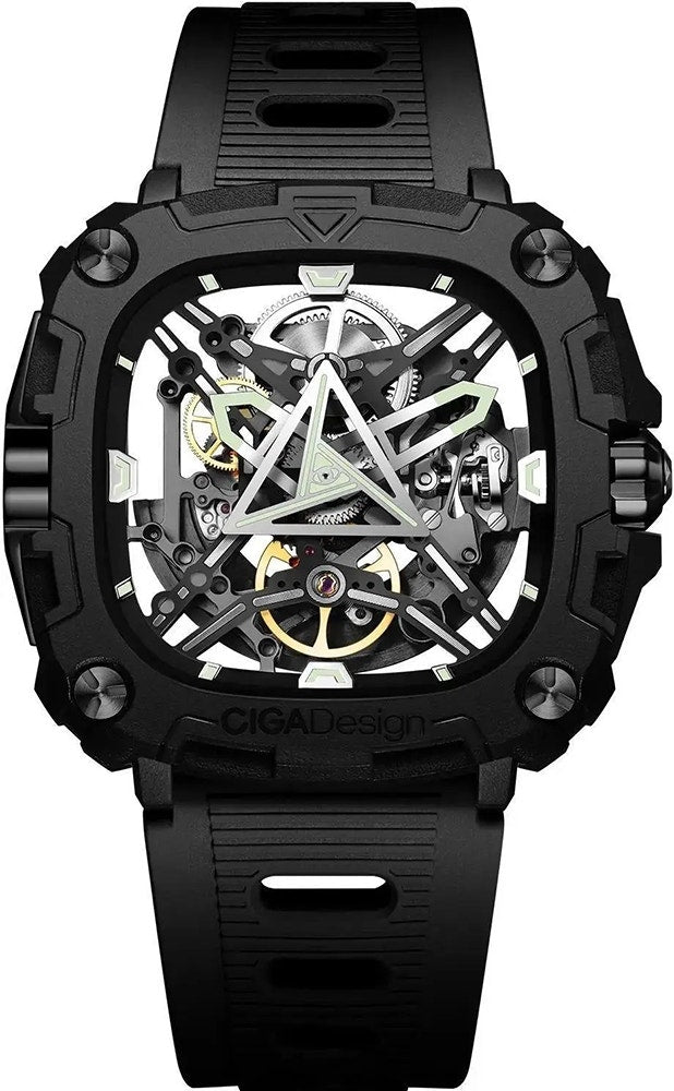 Relógio Masculino Ciga Design X051-BB01-W5B Mechanical Watch X Series Eye Of Horus Black