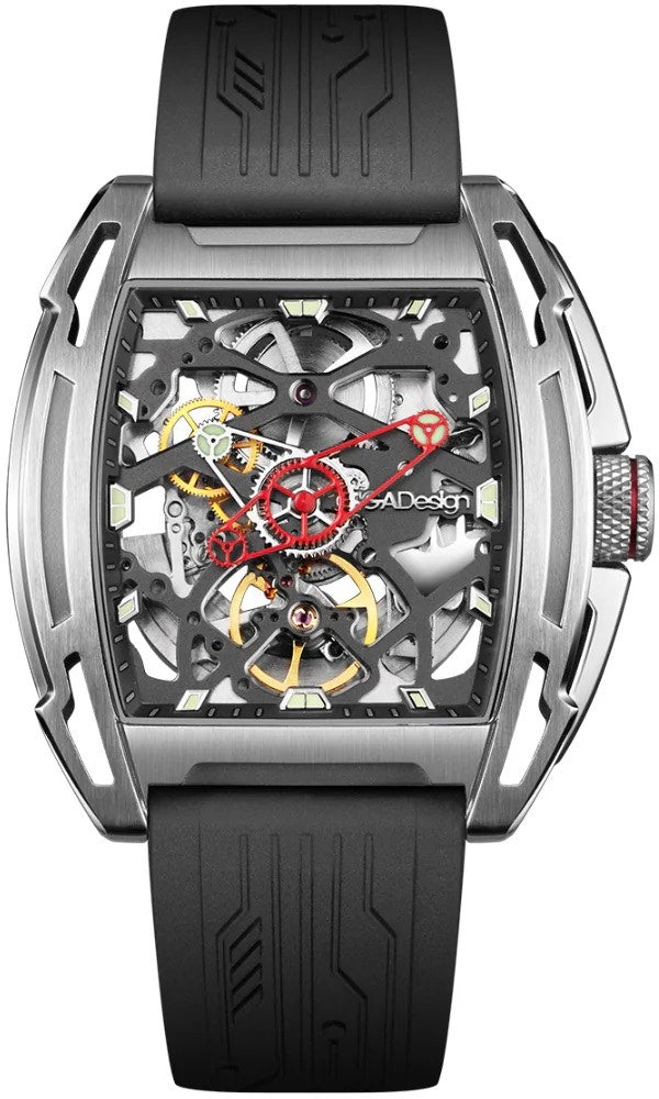 Relógio Masculino Ciga Design Z062-SISI-W5BK Mechanical Watch Z Series Exploration Silver
