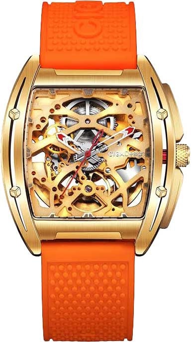 Relógio Masculino Ciga Design Z031-SIGO-W35OG Skeleton Mechanical Watch Z Series Gold