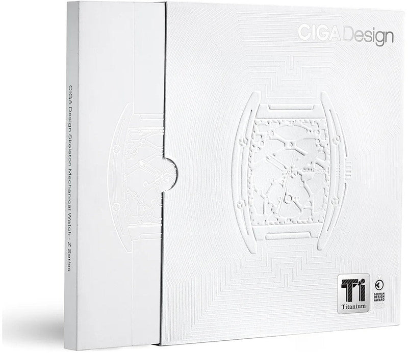 Relógio Masculino Ciga Design Z031-TITI-W15BK Skeleton Mechanical Watch Z Series Titanium