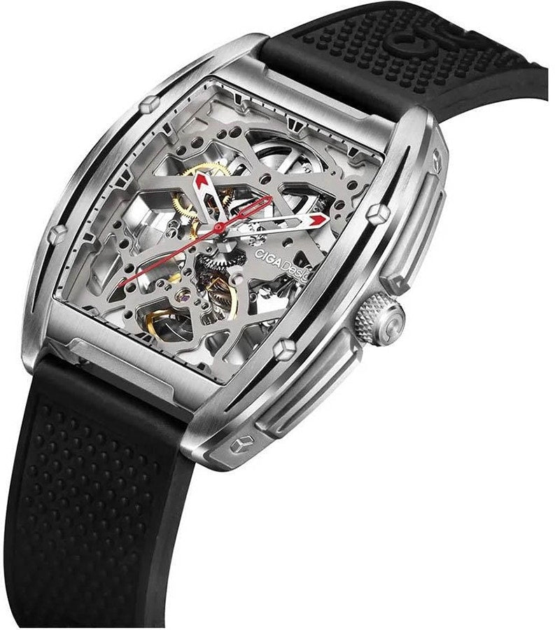 Relógio Masculino Ciga Design Z031-SISI-W15BK Skeleton Mechanical Watch Z Series Black