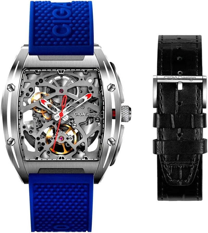 Relógio Masculino Ciga Design Z031-SISI-W15BU Skeleton Mechanical Watch Z Series Blue