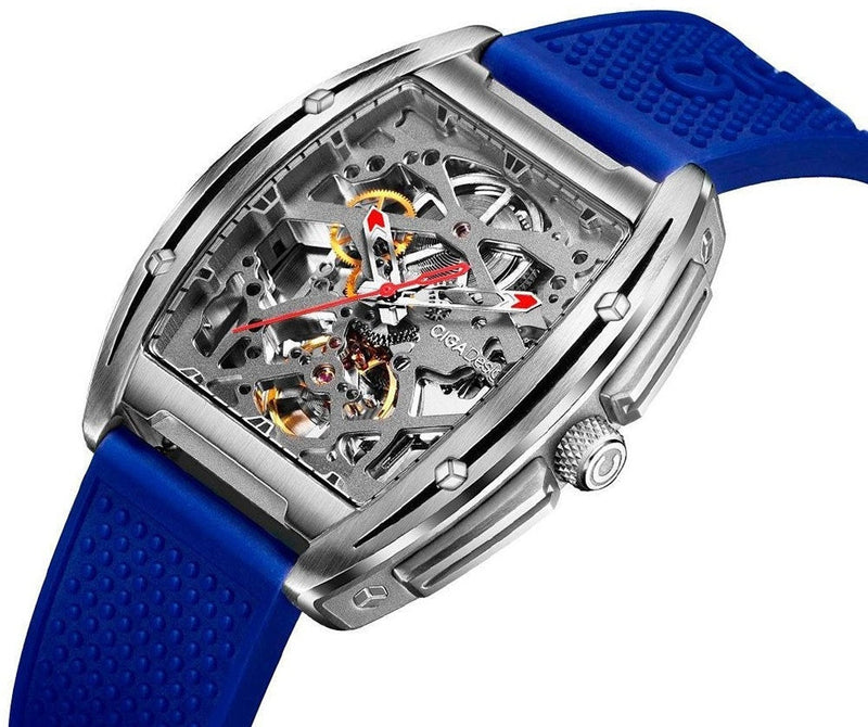 Relógio Masculino Ciga Design Z031-SISI-W15BU Skeleton Mechanical Watch Z Series Blue