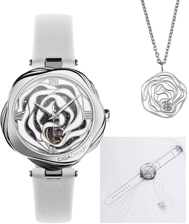 Relógio Feminino Ciga Design R022-SISI-W1 R Series Denmark Rose Mechanical Watch