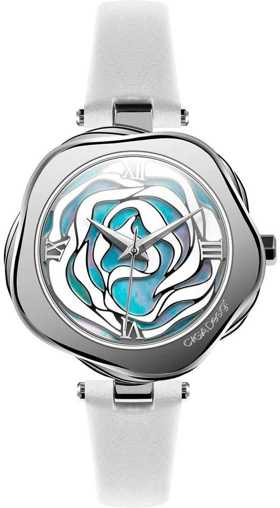Relógio Feminino Ciga Design R012-SISI-W1 R Series Denmark Rose Quartz Watch