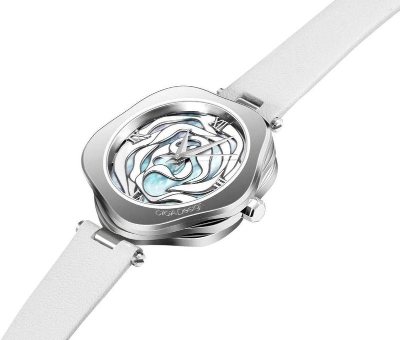 Relógio Feminino Ciga Design R012-SISI-W1 R Series Denmark Rose Quartz Watch