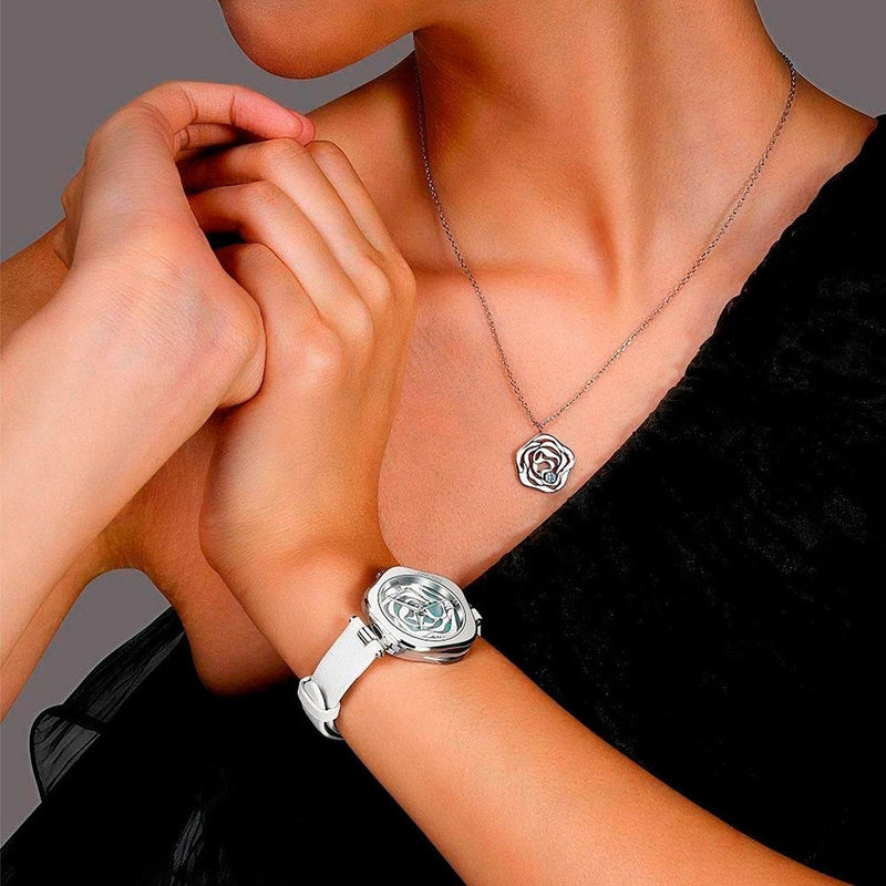Relógio Feminino Ciga Design R012-SISI-W1 R Series Denmark Rose Quartz Watch